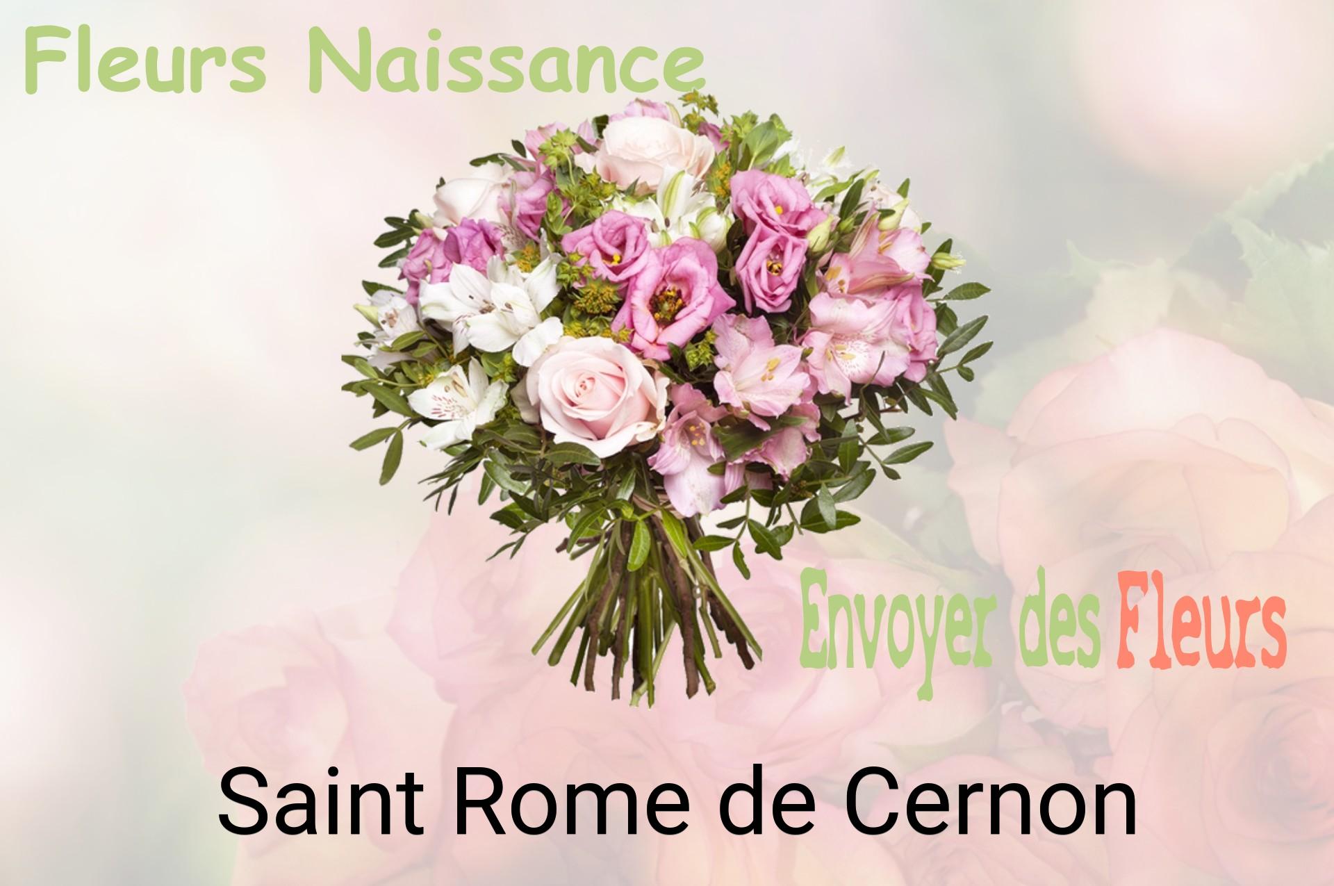 Bouquet de fleurs de naissance livré à Saint-Rome-de-Cernon