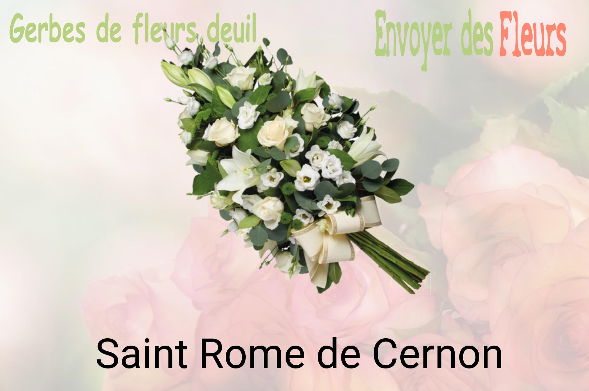 Gerbe de fleurs de deuil livrée à Saint-Rome-de-Cernon